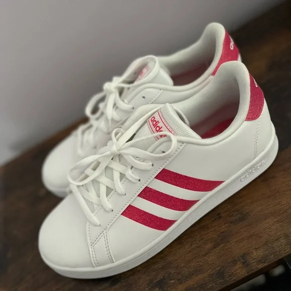 adidas | Shoes | Whitepink Kids Adidas Grand Court Size 6 | Poshmark